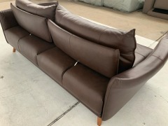 Melbourne 2 Seater Leather Sofa - 4