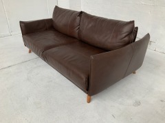 Melbourne 2 Seater Leather Sofa - 6