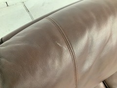 Melbourne 2 Seater Leather Sofa - 8