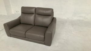 Brentwood 2 Seater Leather Sofa - 2