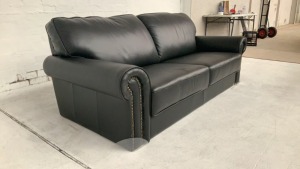 Cambridge 3 Seater Leather Sofa - 3