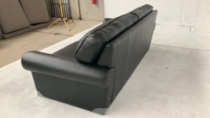 Cambridge 3 Seater Leather Sofa - 5