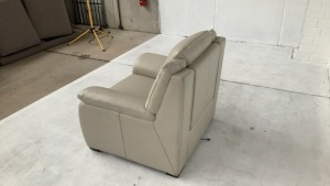 Carlton Leather Electric Recliner Armchair - 4
