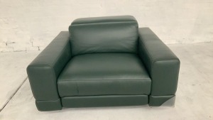 Jansen Leather Recliner Armchair - 3