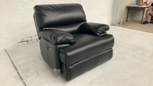 Leroy Leather Electric Recliner Armchair - 3