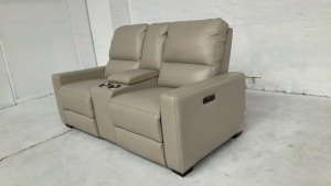 Encore X 2 Seater Leather Electric Recliner with Console - 3