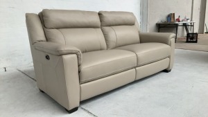 Dover II 2.5 Seater Leather Electric Recliner Sofa - 3