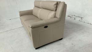 Dover II 2.5 Seater Leather Electric Recliner Sofa - 4