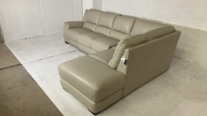 DNL Carlton 5 Seater Leather Modular Lounge - 4