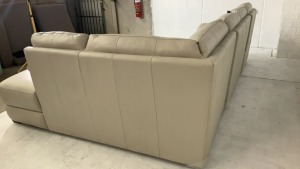 DNL Carlton 5 Seater Leather Modular Lounge - 5