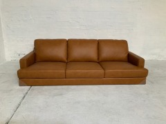 Felix 3 Seater Leather Sofa - 2