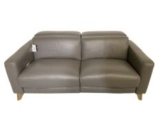 Dixon 2.5 Seater Leather Electric Recliner Sofa - 2