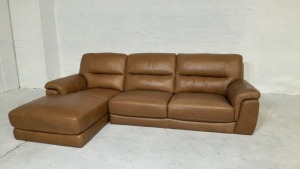 Dion 2.5 Seater Leather Modular Lounge - 3