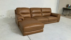 Dion 2.5 Seater Leather Modular Lounge - 4