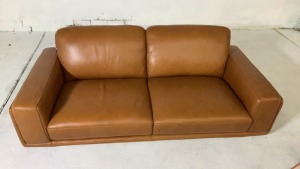 Dane 2.5 Seater Leather Sofa - 2