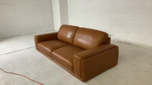 Dane 2.5 Seater Leather Sofa - 4