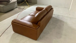 Dane 2.5 Seater Leather Sofa - 5