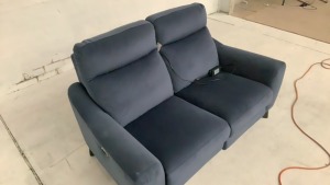 2 Seater Fabric Electric Recliner Sofa - 3
