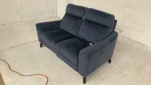 2 Seater Fabric Electric Recliner Sofa - 4