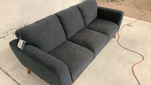 Heston 3 Seater Fabric Sofa - 3