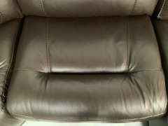 Atlanta 5 Seater Leather Electric Recliner Modular Lounge - 12