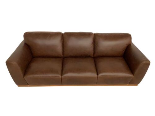 Heston 3 Seater Leather Sofa