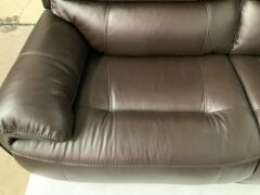 Atlanta 5 Seater Leather Electric Recliner Modular Lounge - 14