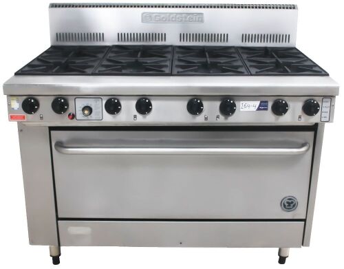 GOLDSTEIN GAS 8 BURNER STOVE WITH OVEN