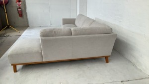 Heston Fabric Corner Modular Lounge with Chaise - 4