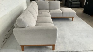 Heston Fabric Corner Modular Lounge with Chaise - 5