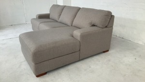 Melbourne 2.5 Seater Fabric Modular Lounge with Chaise - 3