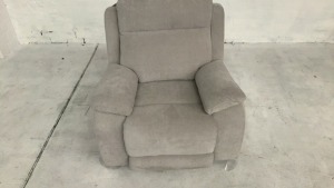 Vancouver Fabric Electric Recliner Armchair - 3