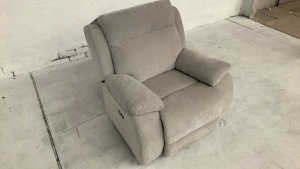 Vancouver Fabric Electric Recliner Armchair - 4
