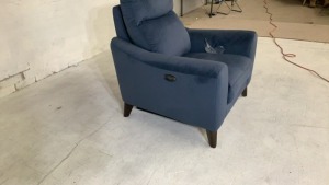 Fabric Electric Recliner Armchair - 3