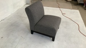 Harper Armless Fabric Chair - 3