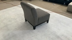 Harper Armless Fabric Chair - 4