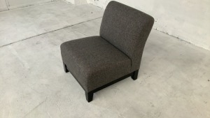 Harper Armless Fabric Chair - 6