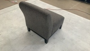 Harper Armless Fabric Chair - 4