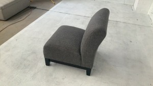 Harper Armless Fabric Chair - 5