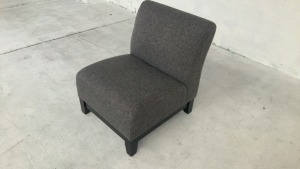 Harper Armless Fabric Chair - 6