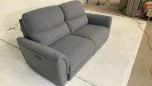 DNL Sussex 3 Seater Fabric Electric Recliner Sofa - 3