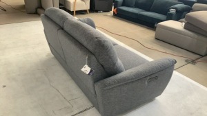 DNL Sussex 3 Seater Fabric Electric Recliner Sofa - 4