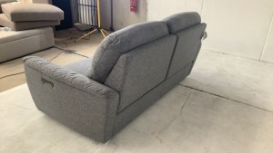 DNL Sussex 3 Seater Fabric Electric Recliner Sofa - 5