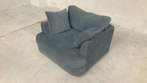 Napa Fabric Swivel Chair - 7