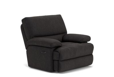 Leroy Fabric Armchair with Electric Recliner