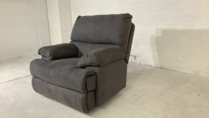 Leroy Fabric Armchair with Electric Recliner - 3