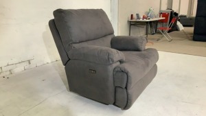 Leroy Fabric Armchair with Electric Recliner - 5