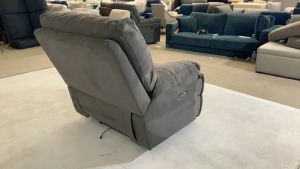 Leroy Fabric Armchair with Electric Recliner - 6