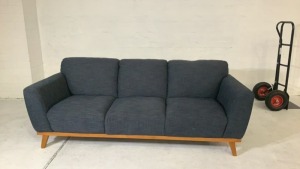 Heston 3 Seater Fabric Sofa - 2