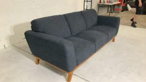 Heston 3 Seater Fabric Sofa - 3